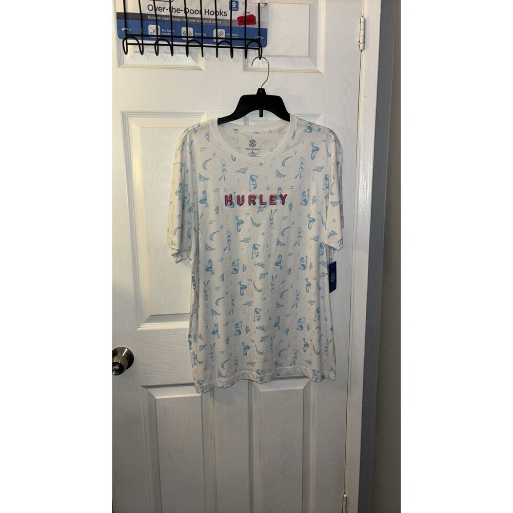 Hurley Mermaid Tshirt Mens Large White